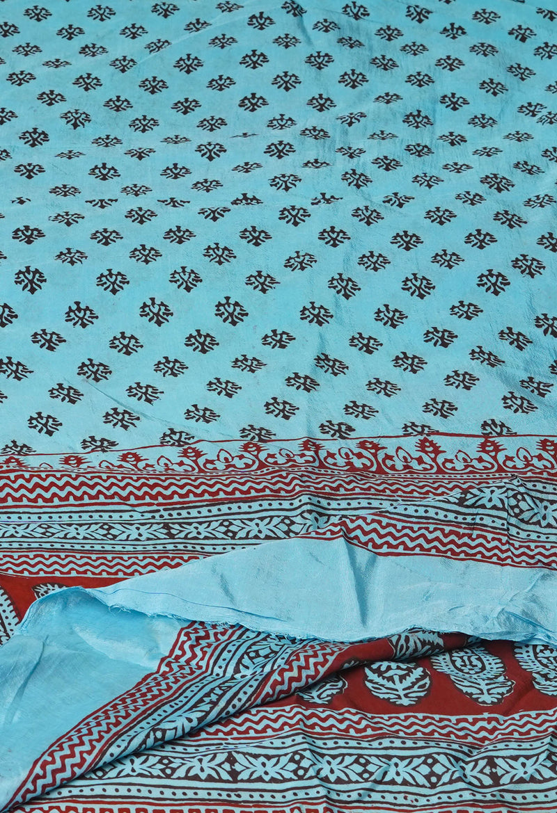Blue Bagh Printed Chanderi Soft Silk Dupatta–UDS5127