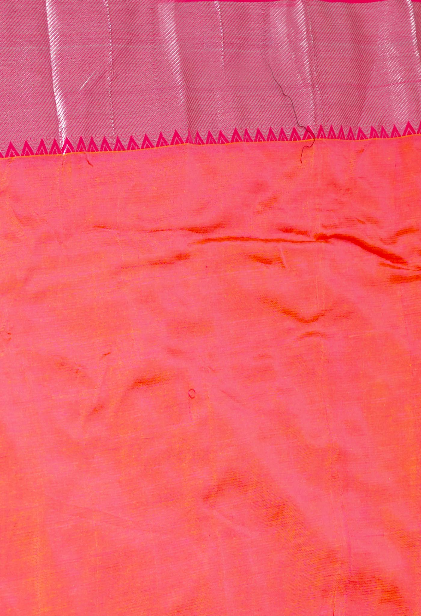 Yellow Pure Handloom Mangalgiri Pattu Silk Saree-UNM63697