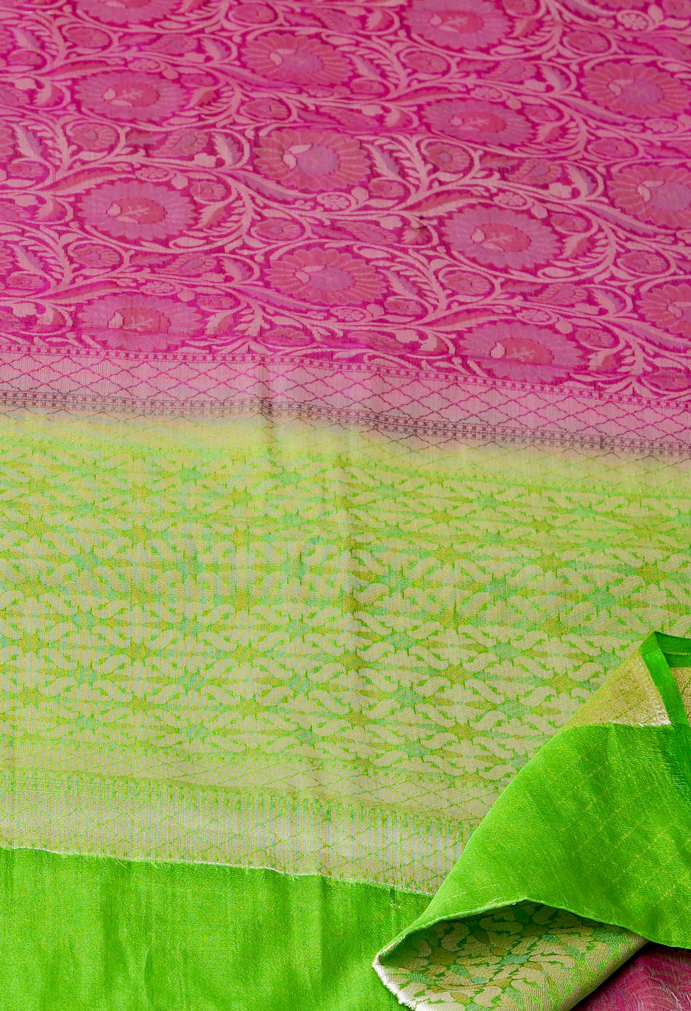 Pink Fancy Banarasi silk Saree