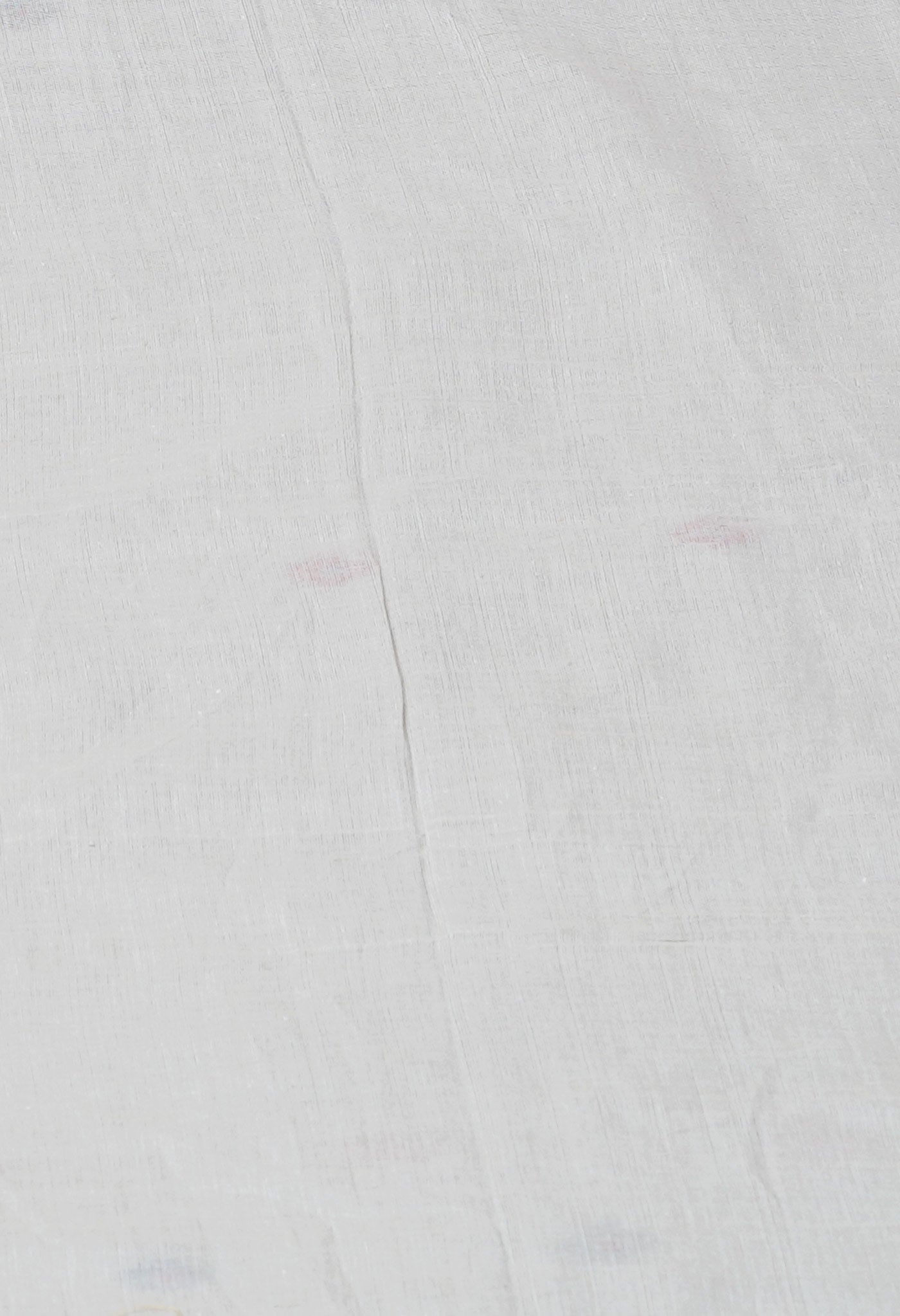 Pale Grey Pure Handloom Handloom Dhaka Jamdhani Bengal Cotton Saree-UNM71895