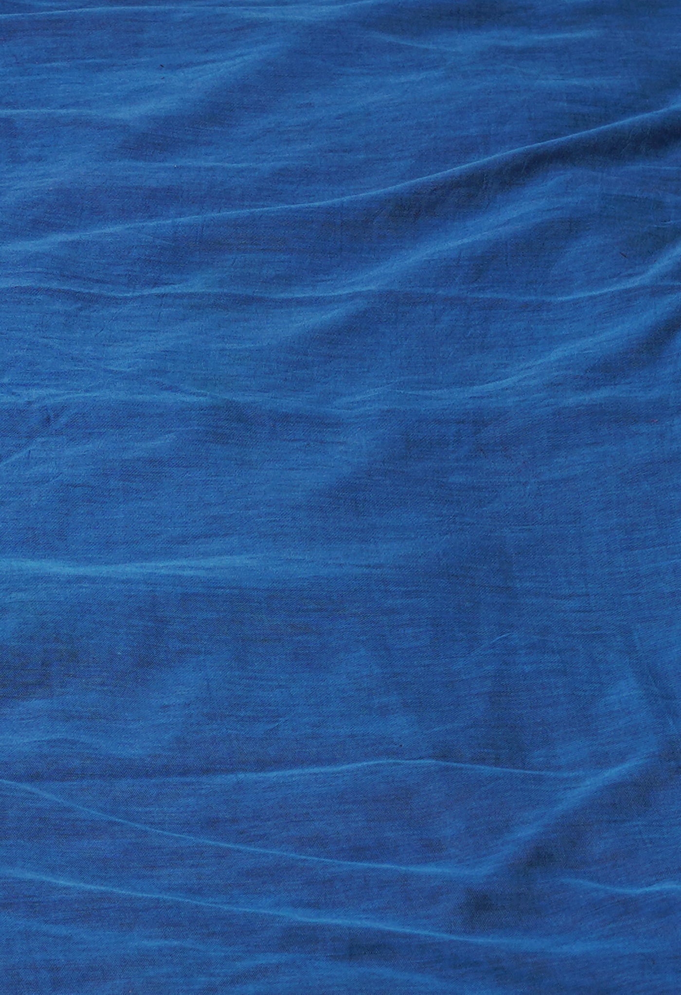 Blue  Art Chanderi Bagh Printed Cotton Saree-UNM72010
