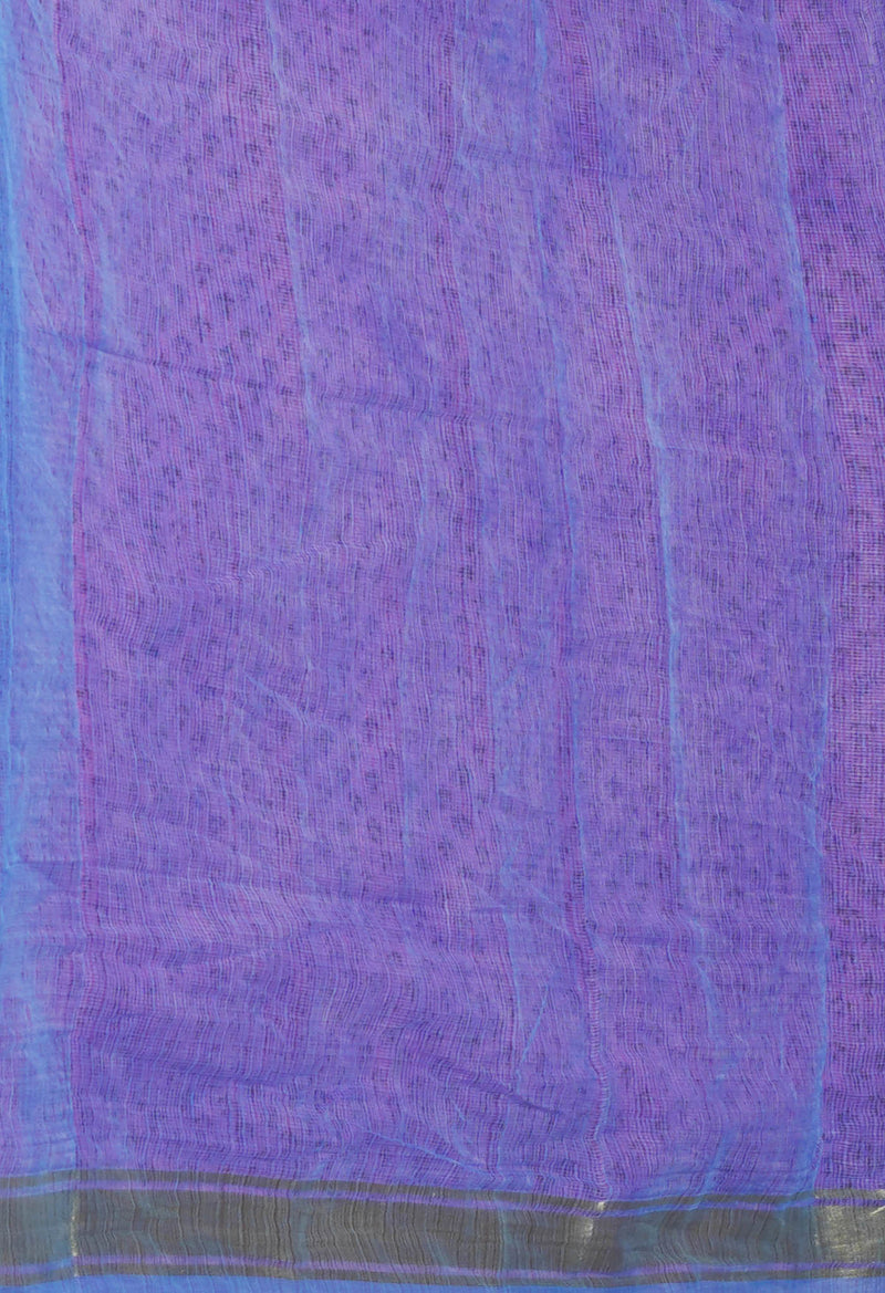 Pink Pure  Block Printed Kota Cotton Saree-UNM72093