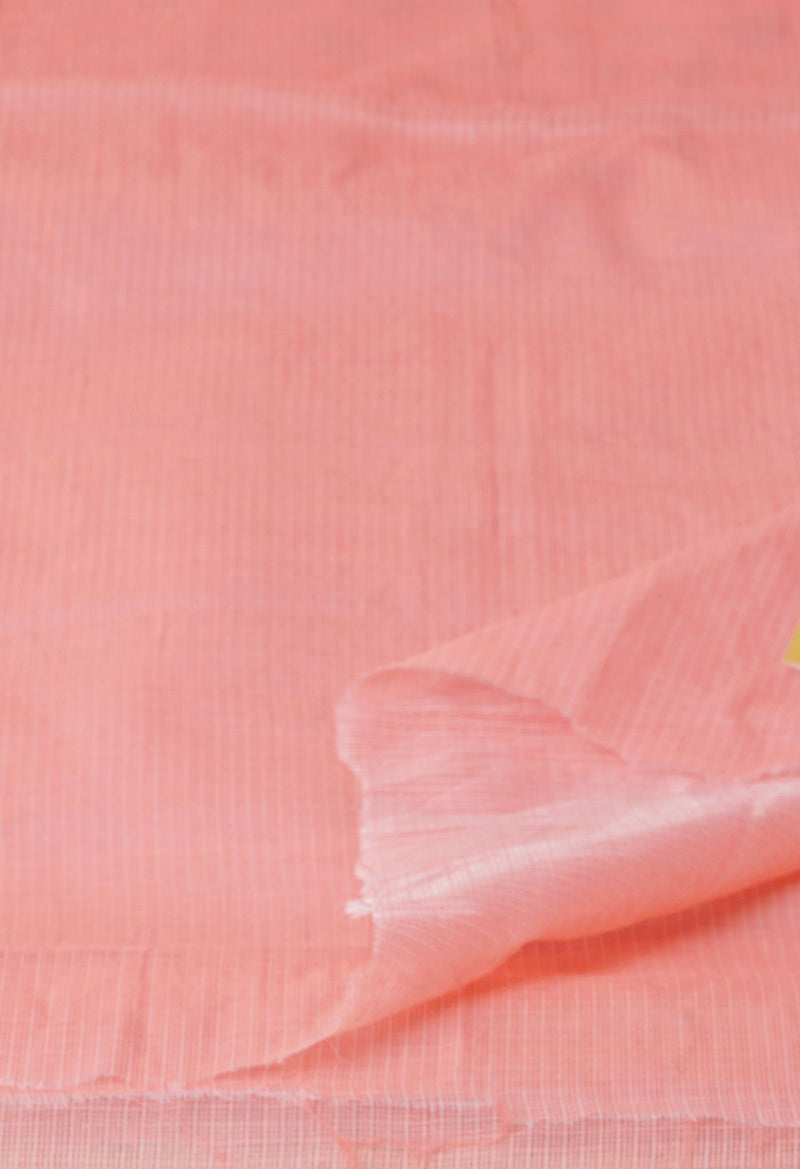 Pink Pure  Plain Kota Cotton Saree-UNM72488