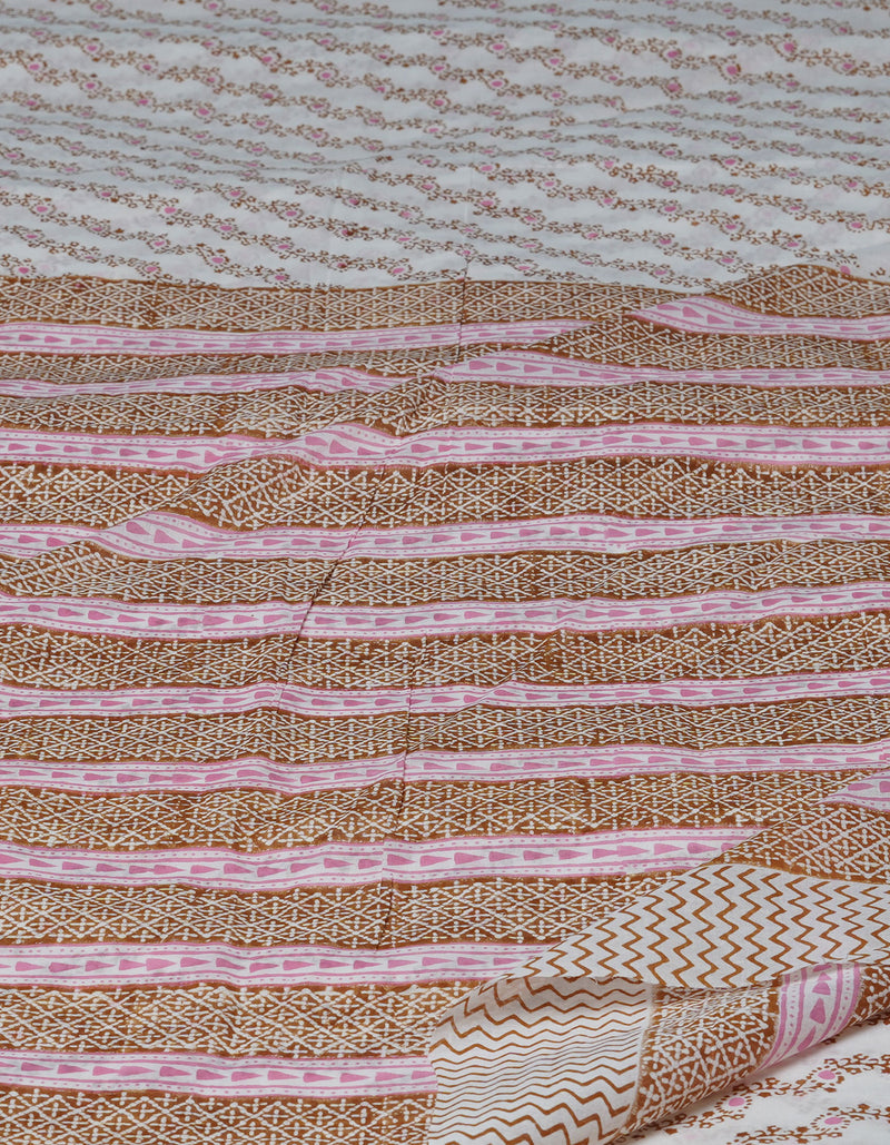 White Pure  Block Printed Superfine Mulmul  Cotton Saree-UNM72571