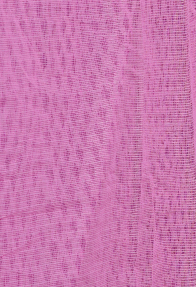 Pink Pure  Block Printed Kota Cotton Saree-UNM72749