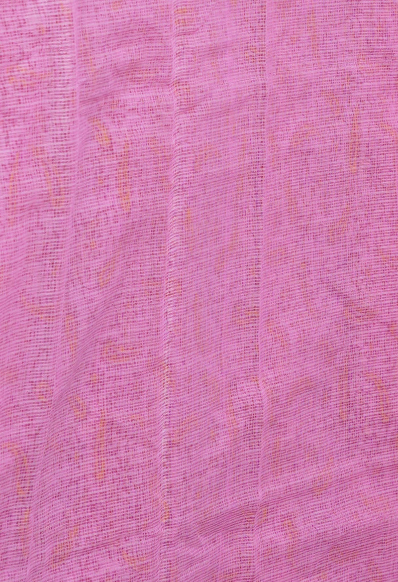 Pink Pure  Block Printed Kota Cotton Saree-UNM72751