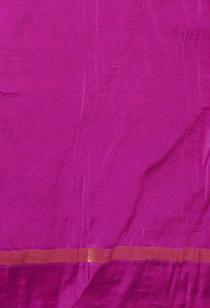 Blue  Dyed Printed Summer Bangalore Soft Silk Saree-UNM72781