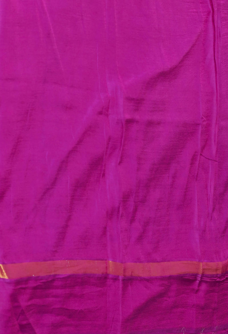 Blue  Dyed Printed Summer Bangalore Soft Silk Saree-UNM72789