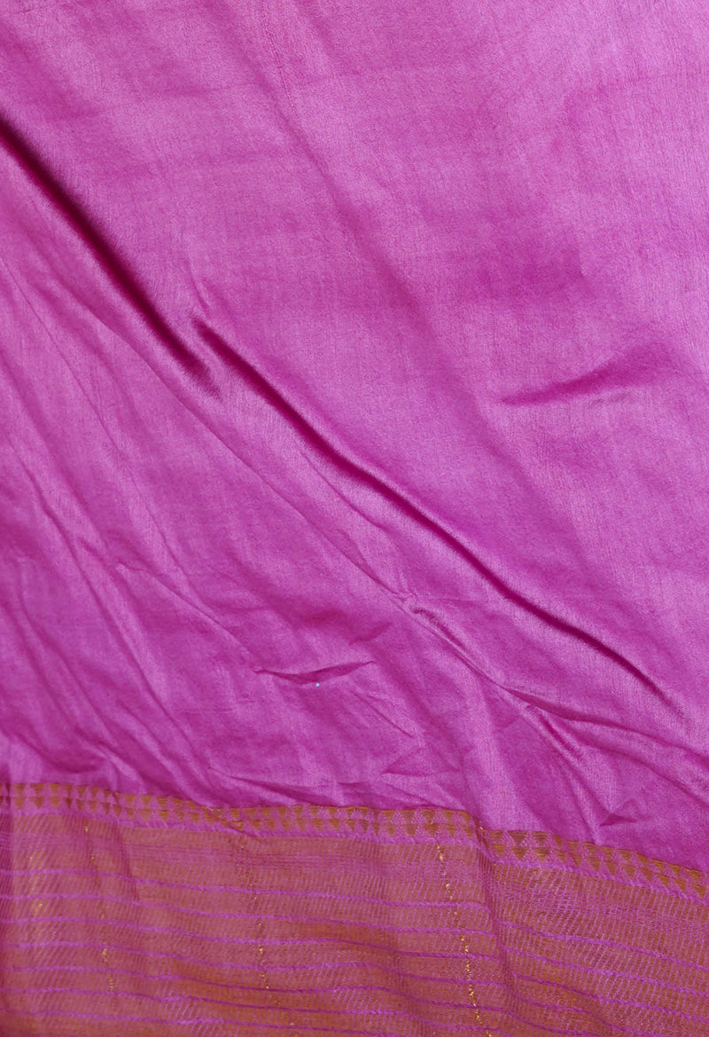 Purple  Chanderi Sico Saree-UNM72872
