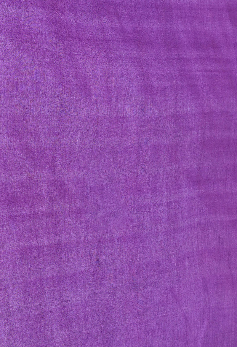 Purple  Chanderi Sico Saree-UNM72880