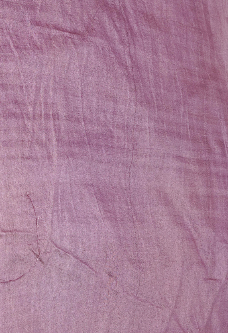 Mauve Purple  Chanderi Sico Saree-UNM72881