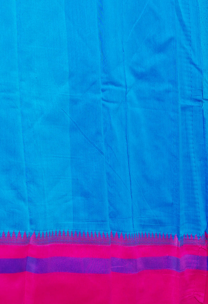 Blue  Summer Bangalore Sico Saree-UNM73012