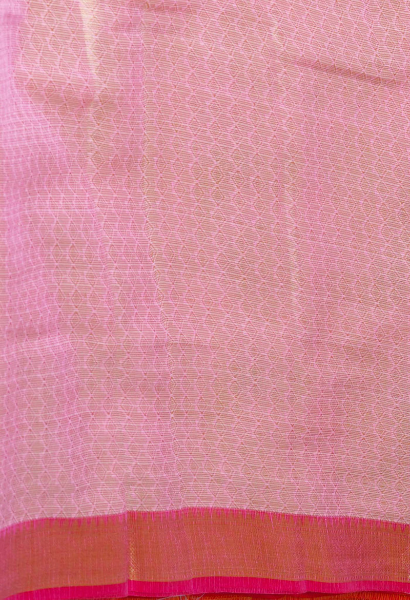 Pink Pure  Banarasi Kota Cotton Saree-UNM73055