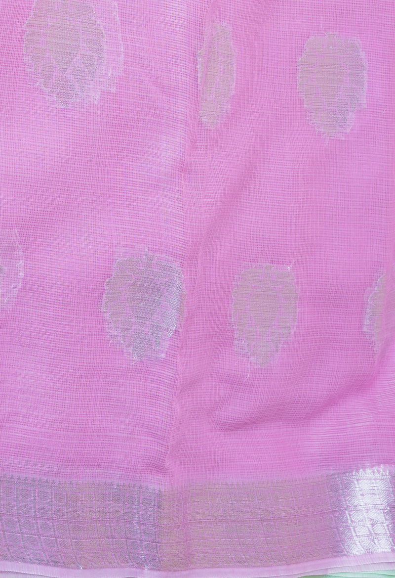 Pink Pure  Banarasi Kota Cotton Saree-UNM73062