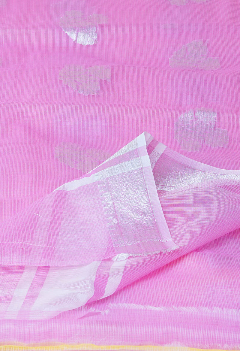 Pink Pure  Banarasi Kota Cotton Saree-UNM73083