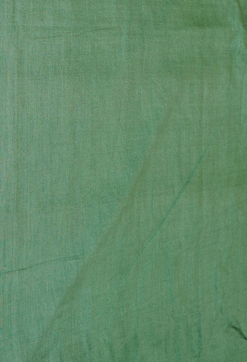 Green  Chanderi Sico Saree-UNM73198