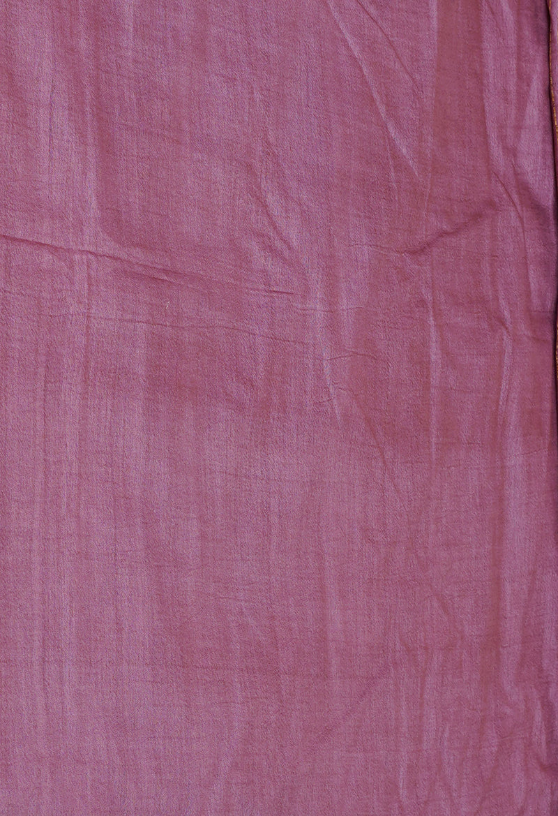 Grape Wine Red  Chanderi Sico Saree-UNM73199