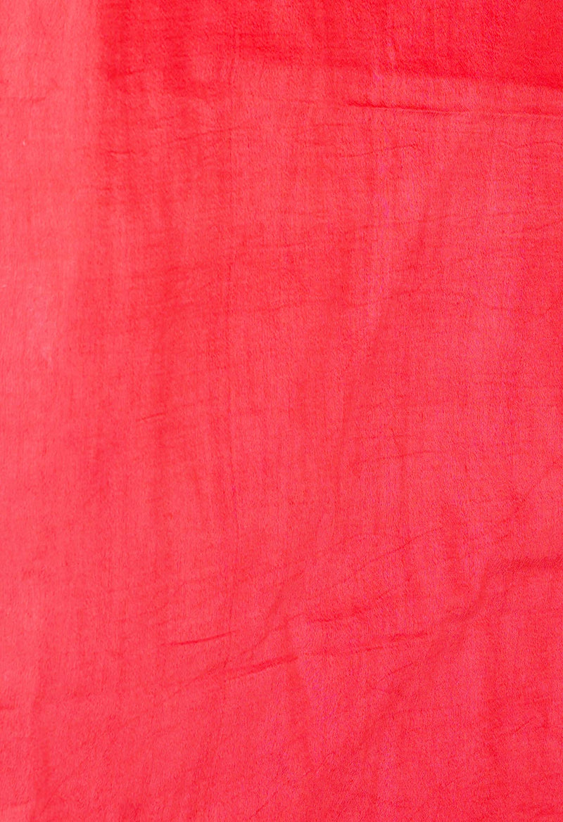 Red  Chanderi Sico Saree-UNM73202