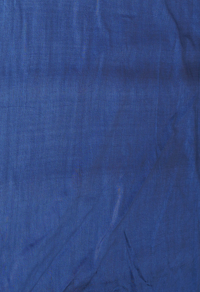 Blue  Chanderi Sico Saree-UNM73205