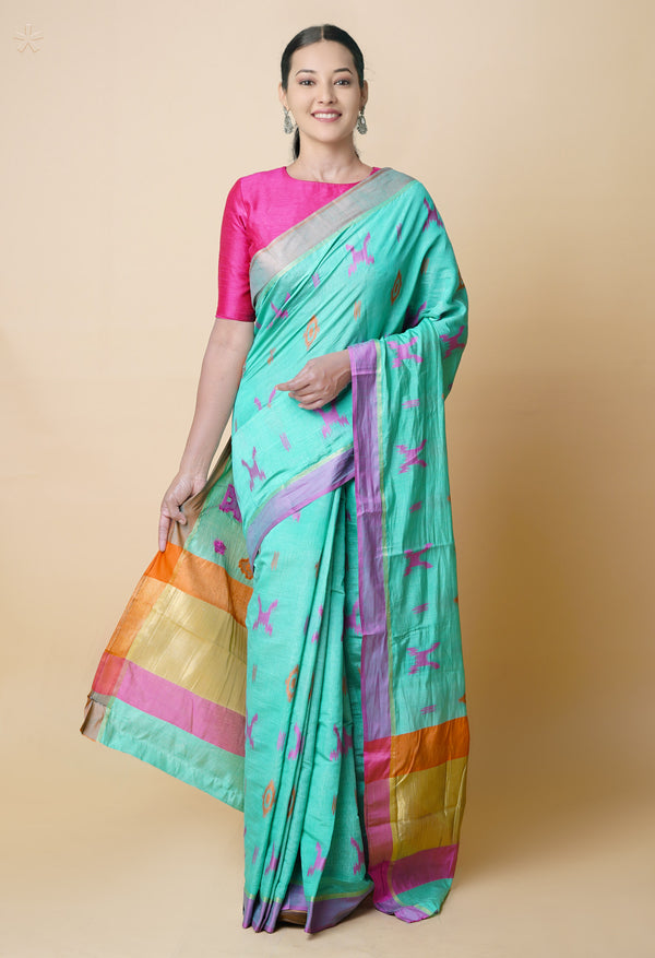 Light Green  Fancy Printed Bangalore Silk Saree-UNM73242