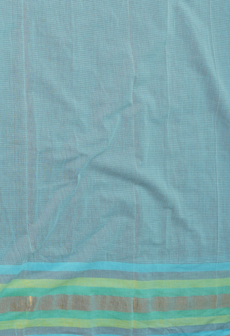 Grey Pure Mangalgiri Cotton Saree-UNM73493