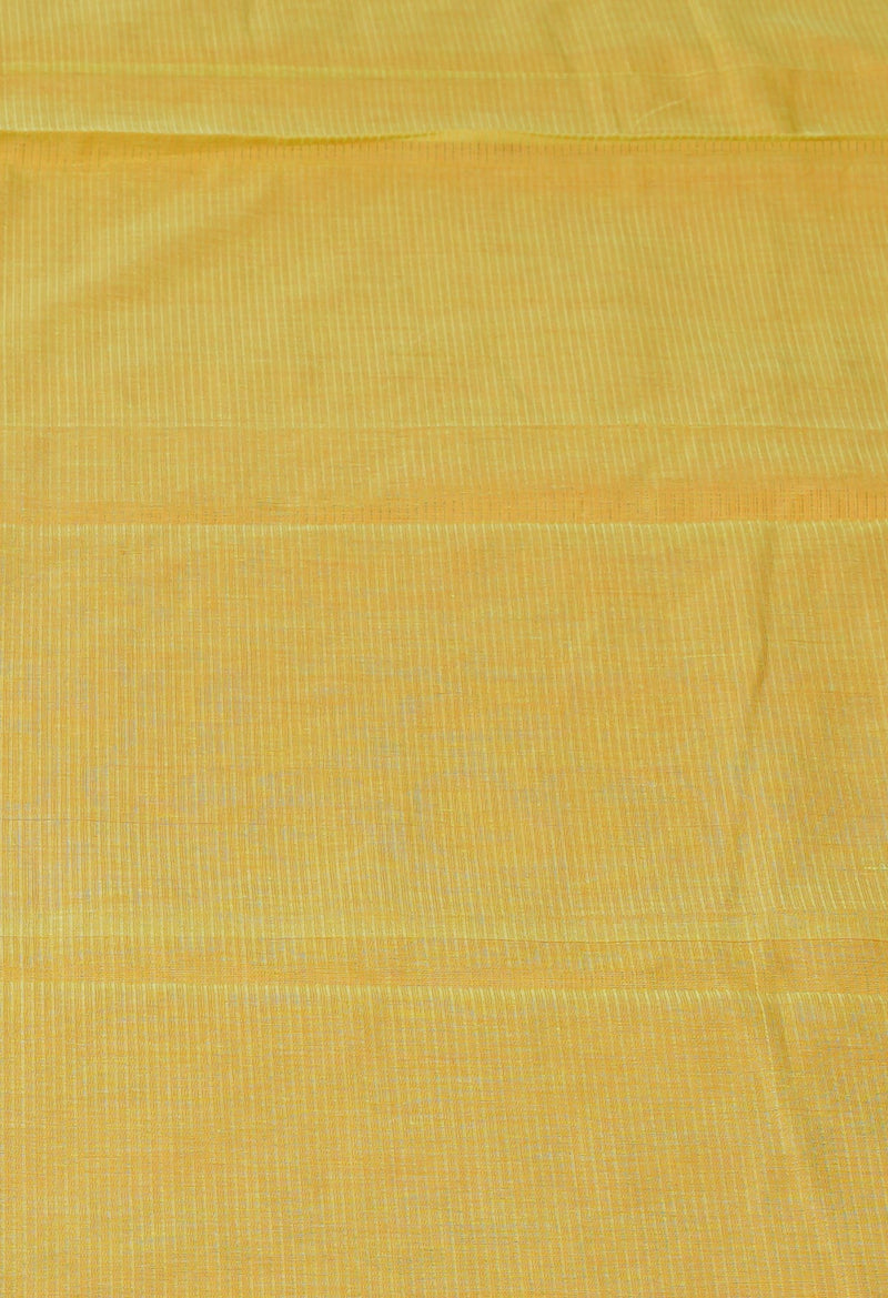 Orange Pure Mangalgiri Cotton Saree-UNM73506