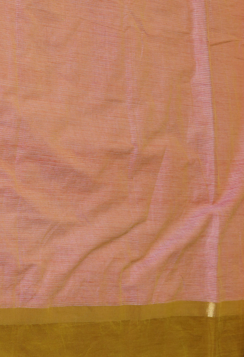 Pink Pure Mangalgiri Cotton Saree-UNM73516