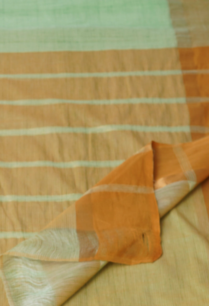 Green Pure Mangalgiri Cotton Saree-UNM73518