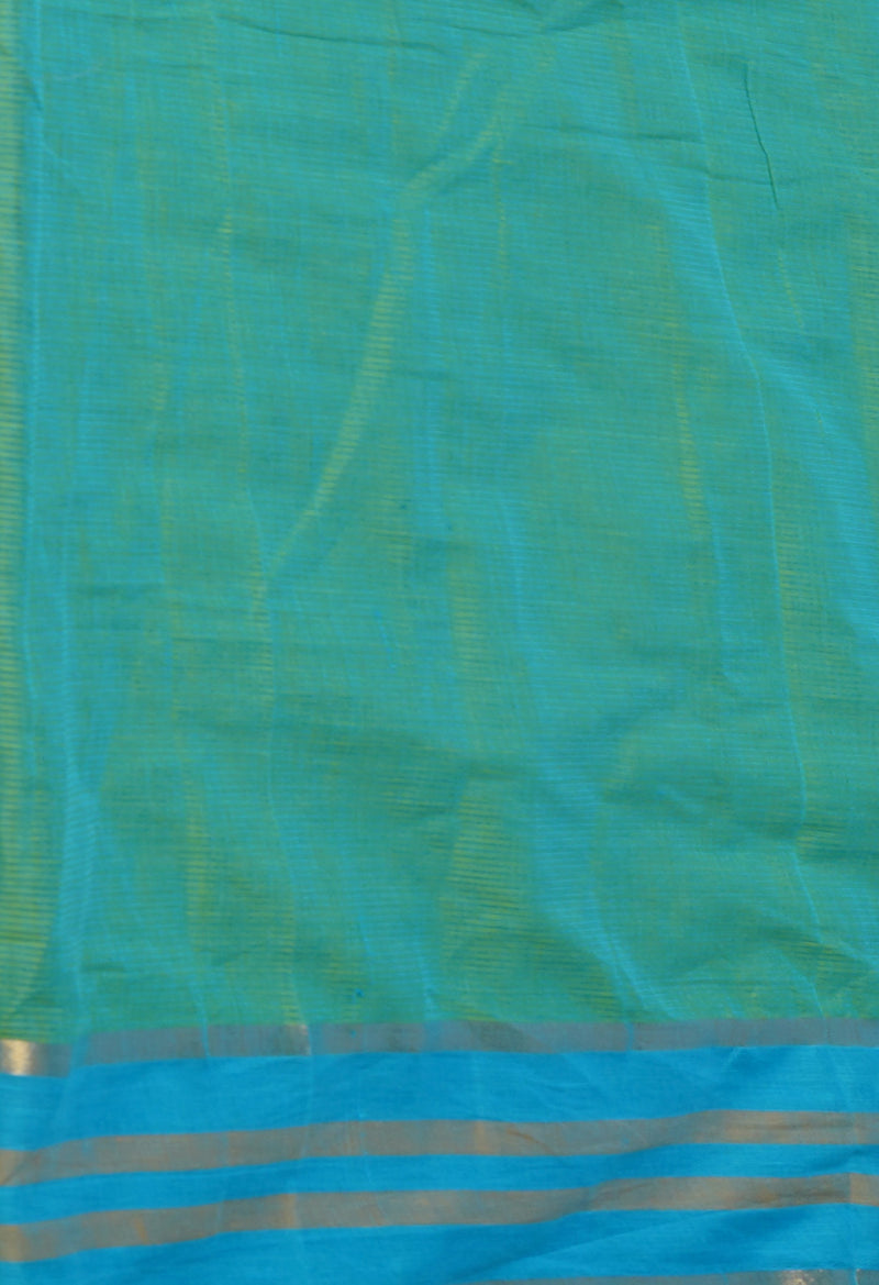 Green Pure Mangalgiri Cotton Saree-UNM73520