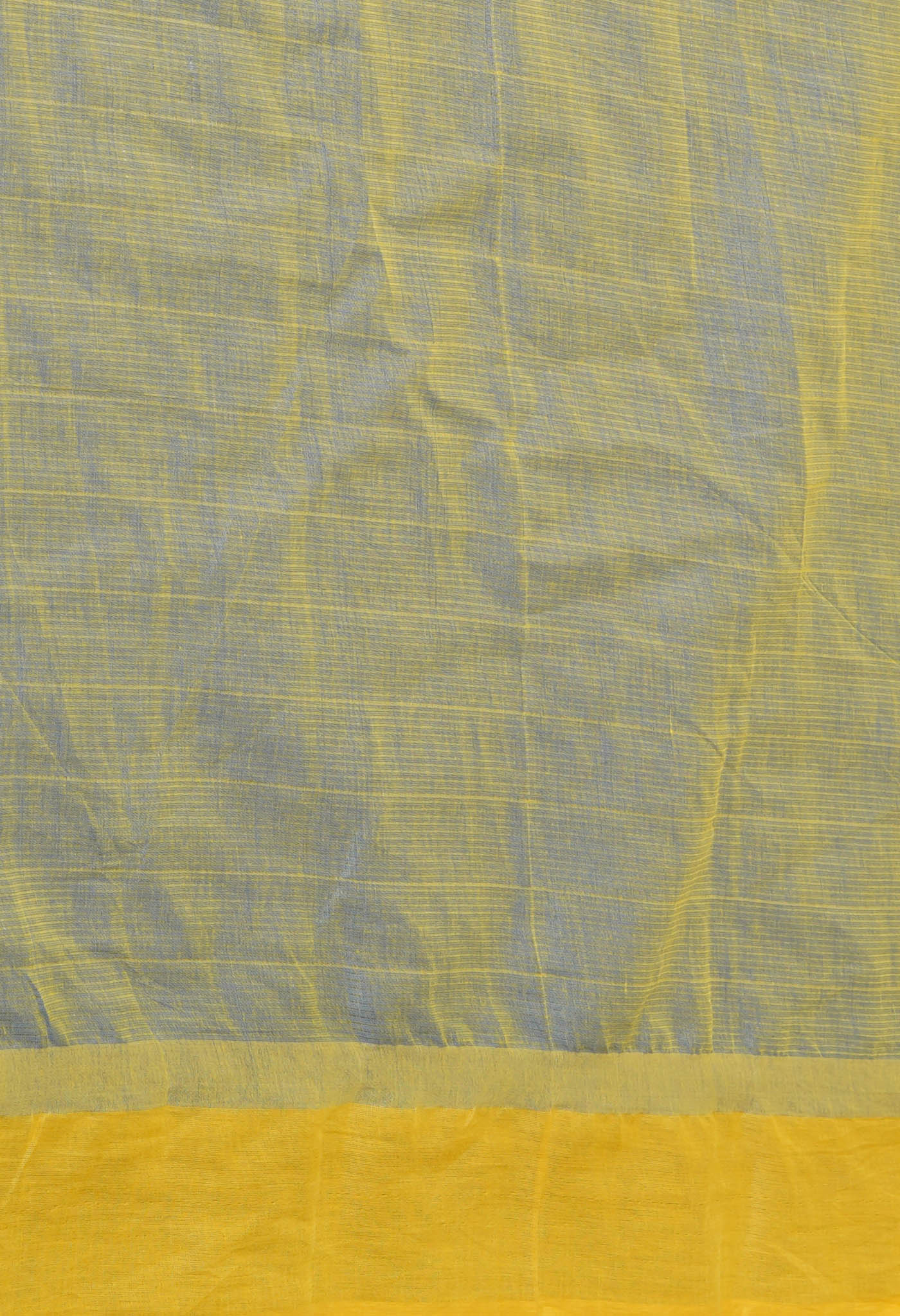 Blue Pure Mangalgiri Cotton Saree with Silver Zari Checks Weaving-UNM73531
