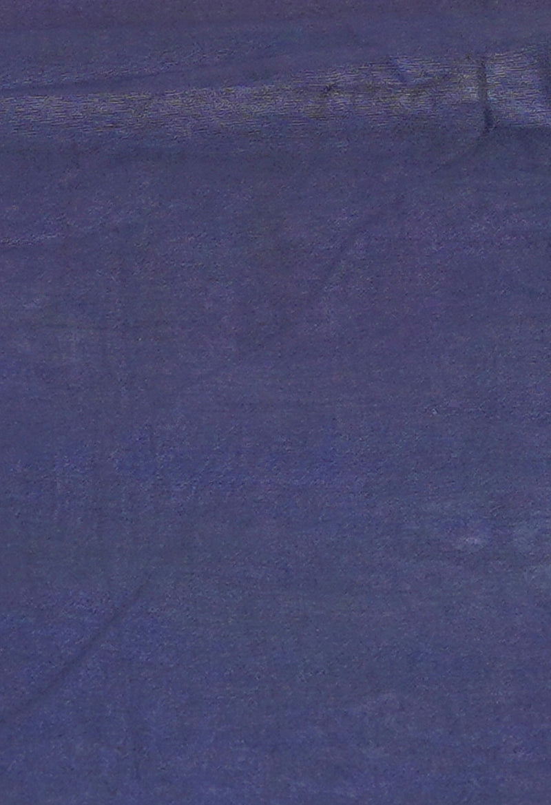 Burgundy-Blue Pure  Batik Printed Chanderi Sico Saree-UNM73584