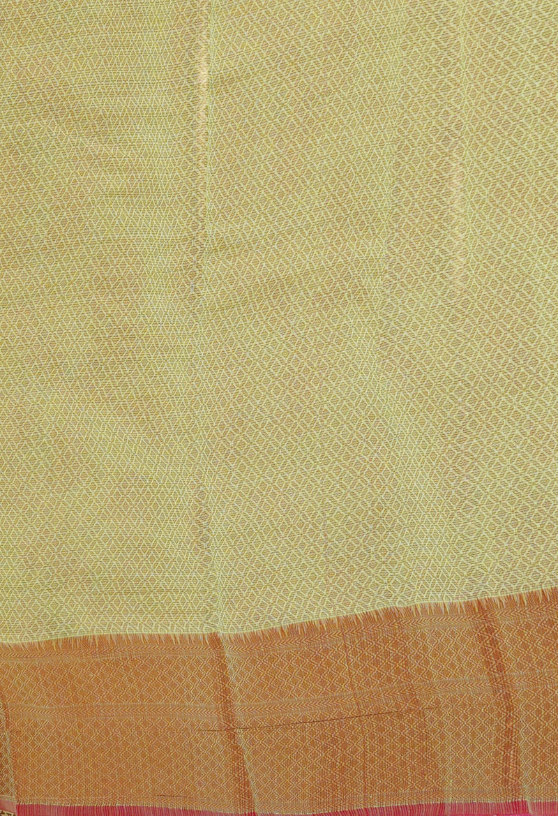 Green Pure  Banarasi Kota Cotton Saree-UNM73704