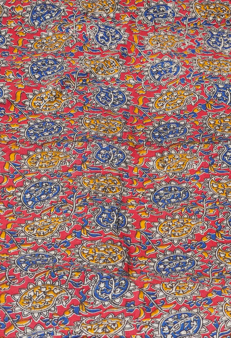 Blue  Pure Dyed Printed Kota Cotton Cotton Saree-UNM73741