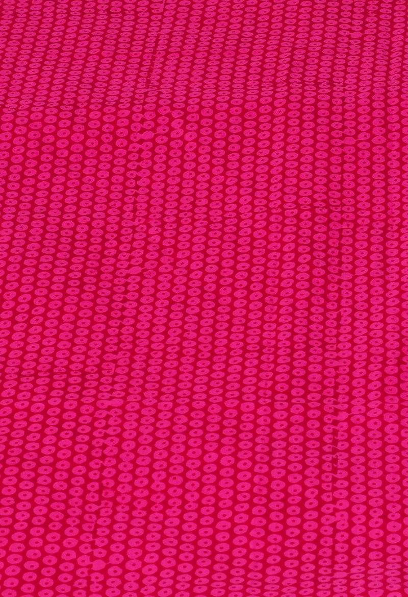 Pink Pure  Block Printed Superfine Mulmul Cotton Saree-UNM73858