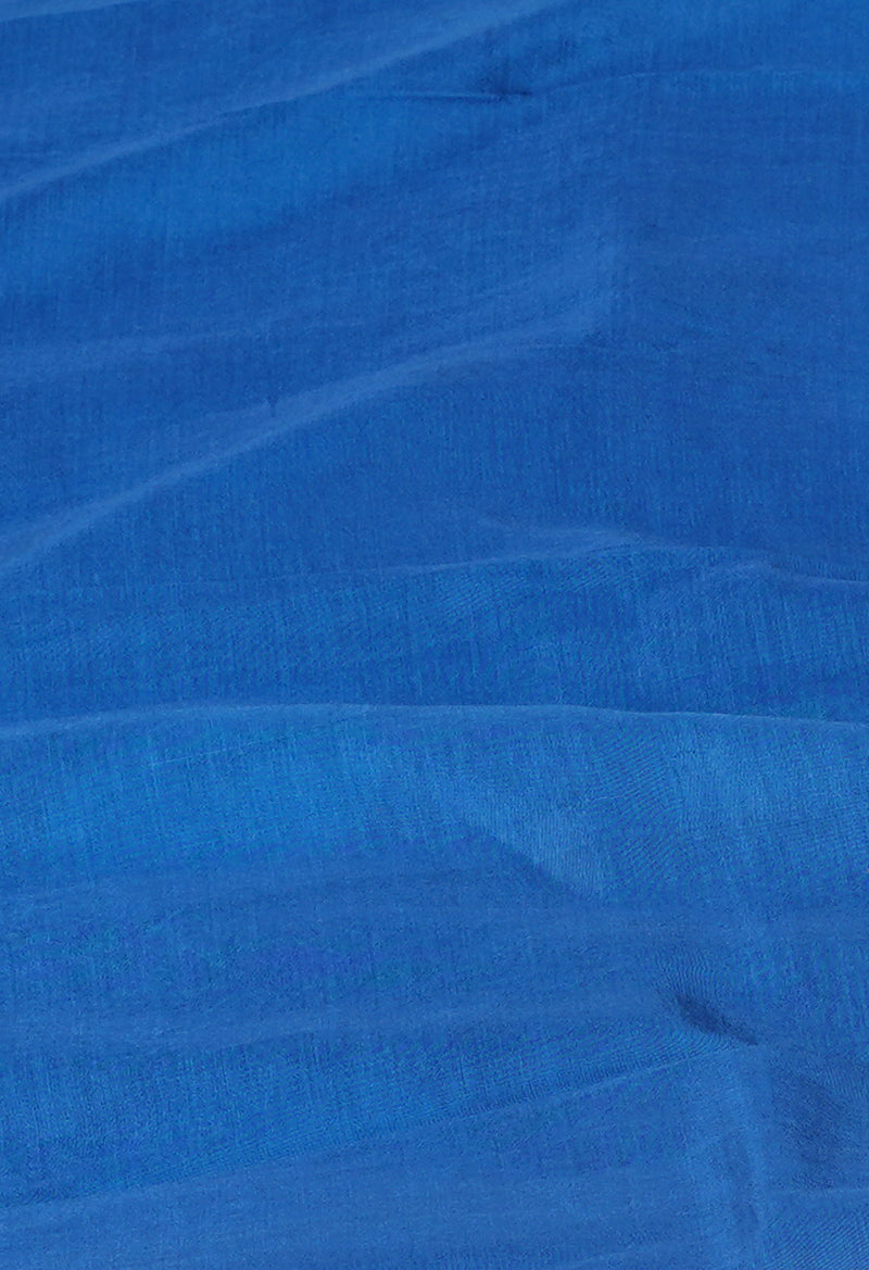 Dark Blue  Dyed Mangalagiri Soft Silk Saree-UNM73921
