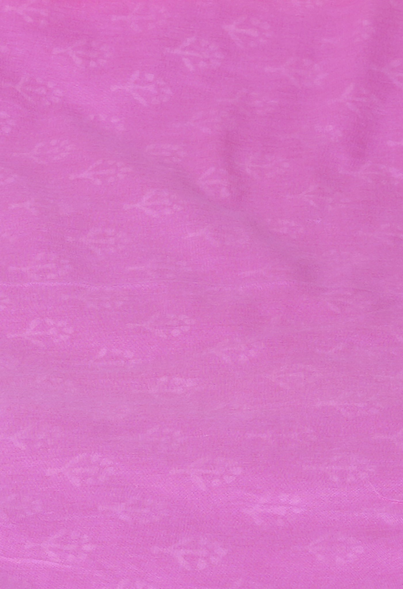 Pink Pure Hand Block Printed Discharge Soft Cotton Saree