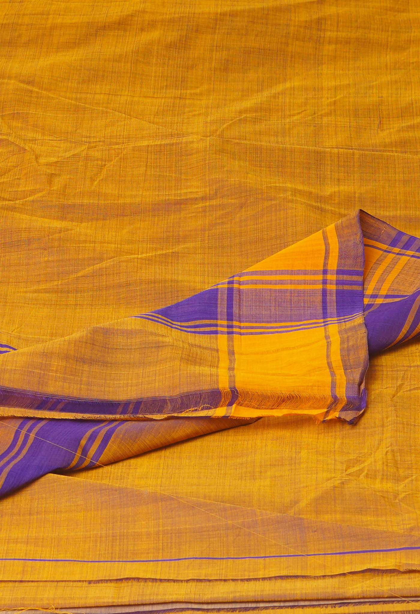 Purple Pure  Handloom Andhra Cotton Saree