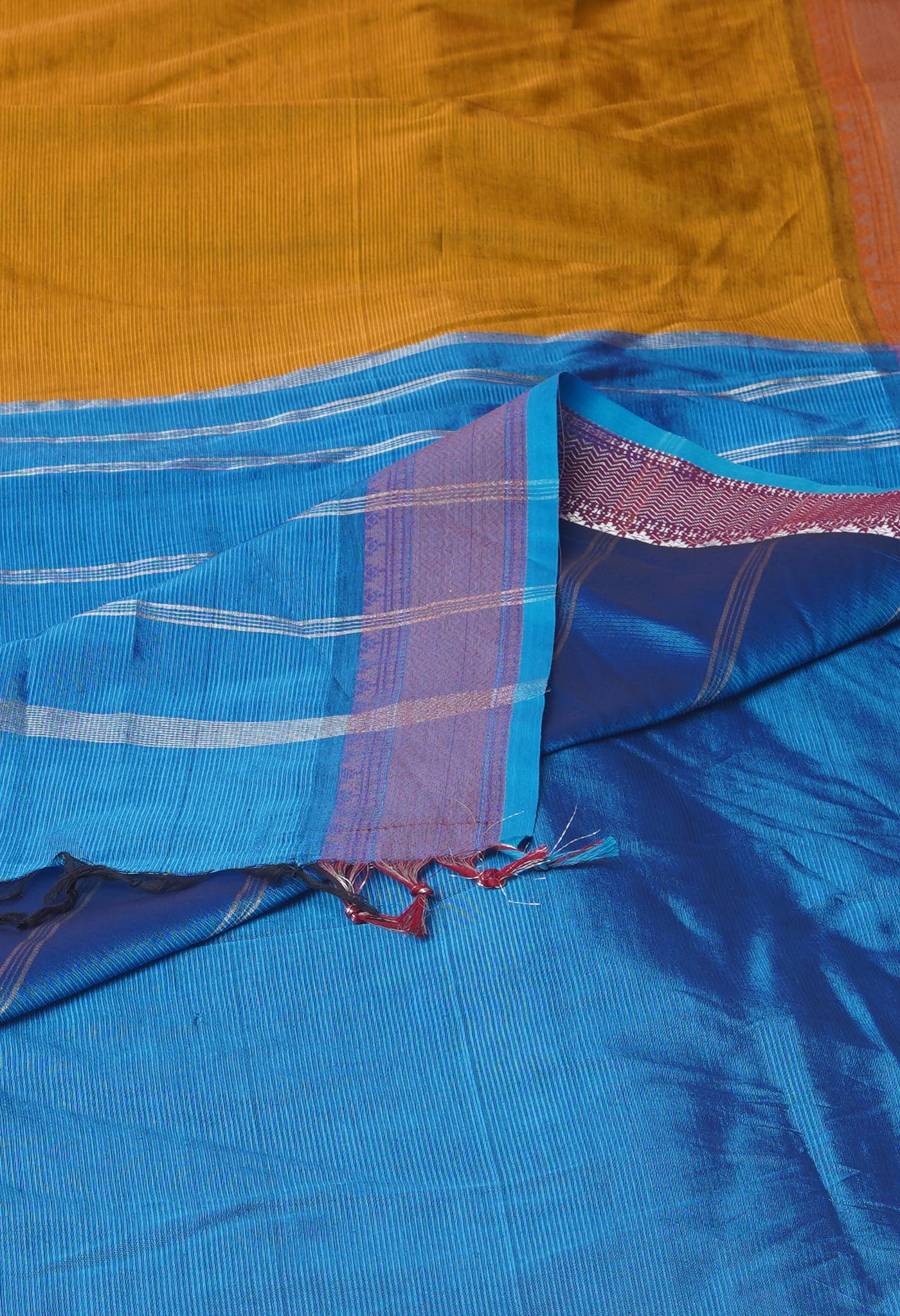 Brown Pure Handloom Narayanpet Silk Saree