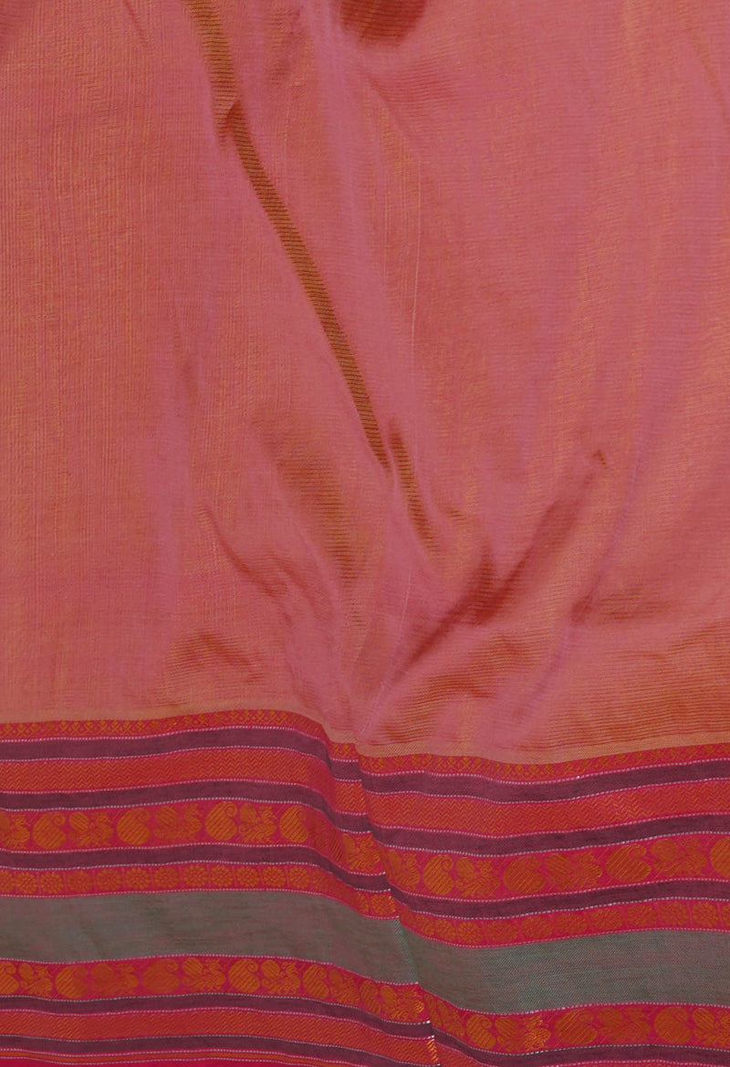 Golden Yellow Pure Handloom Narayanpet Silk Saree-UNM74322