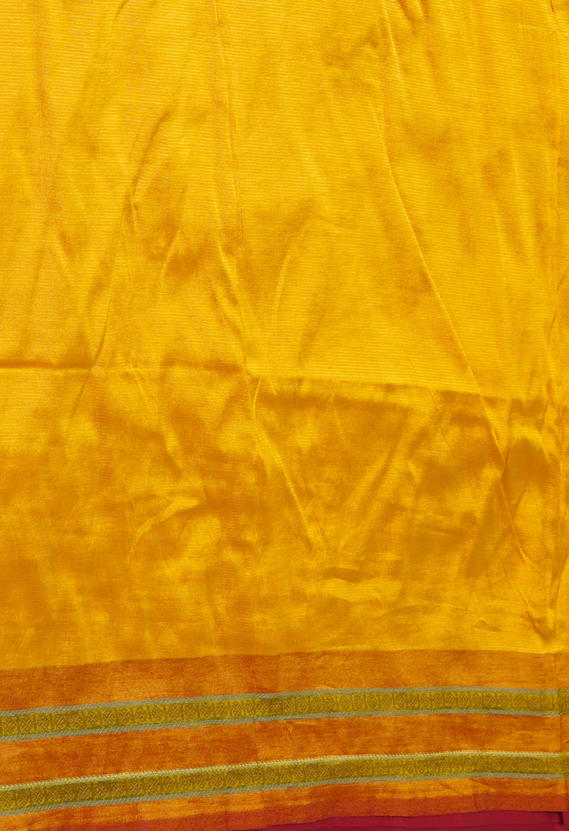 Brown Pure Handloom Chettinad Silk Saree-UNM74350