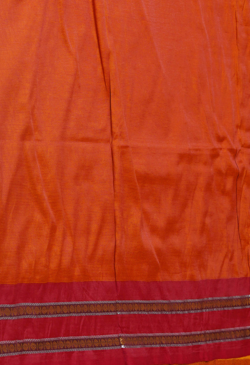 Turmeric Yellow Pure Handloom Chettinad Silk Saree-UNM74352
