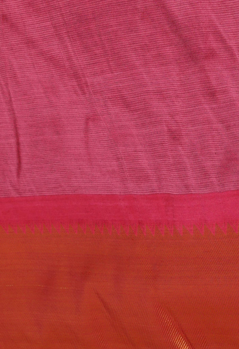 Green Pure Handloom Narayanpet Silk Saree-UNM74360