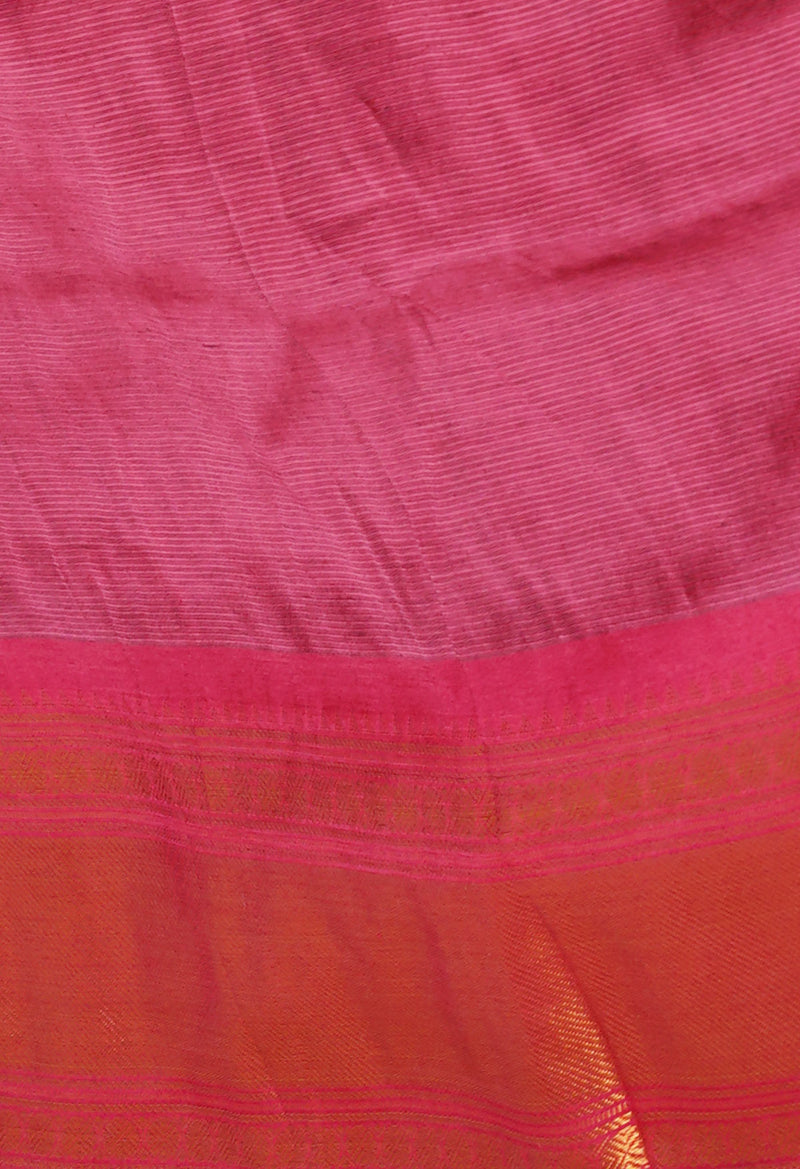 Green Pure Handloom Narayanpet Silk Saree-UNM74363