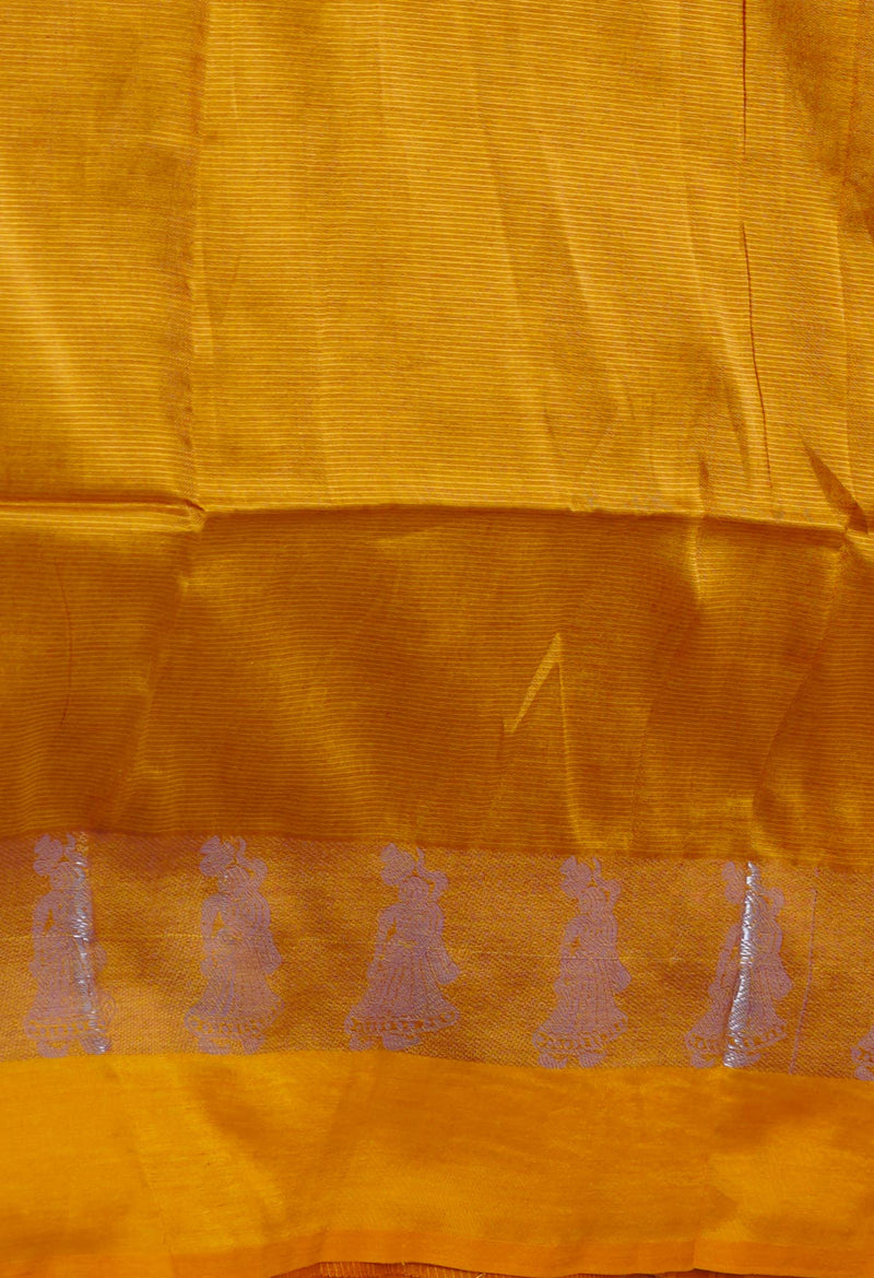 Maroon Pure Handloom Chettinad Silk Saree-UNM74367