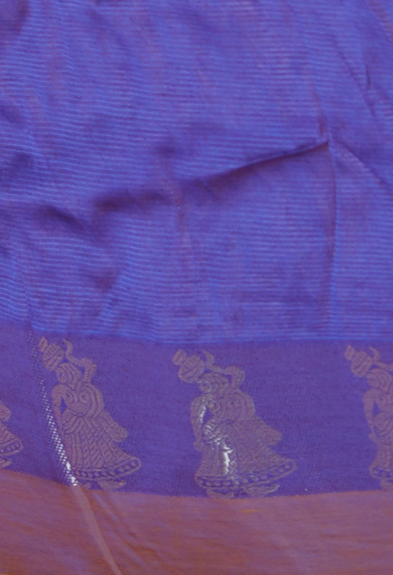Golden Orange Pure Handloom Chettinad Silk Saree-UNM74372