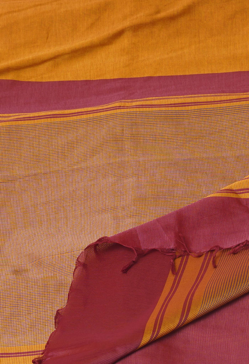 Brown Pure Handloom Chettinad Silk Saree-UNM74383