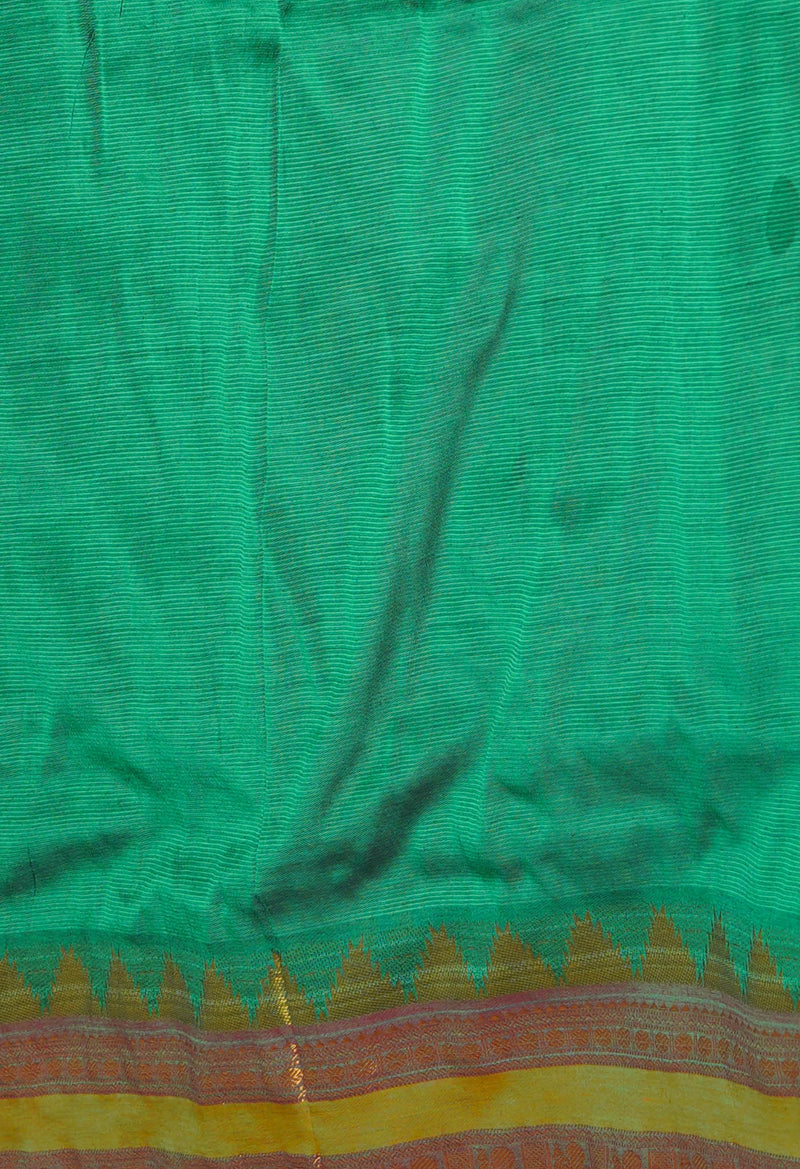Maroon Pure Handloom Narayanpet Silk Saree-UNM74416