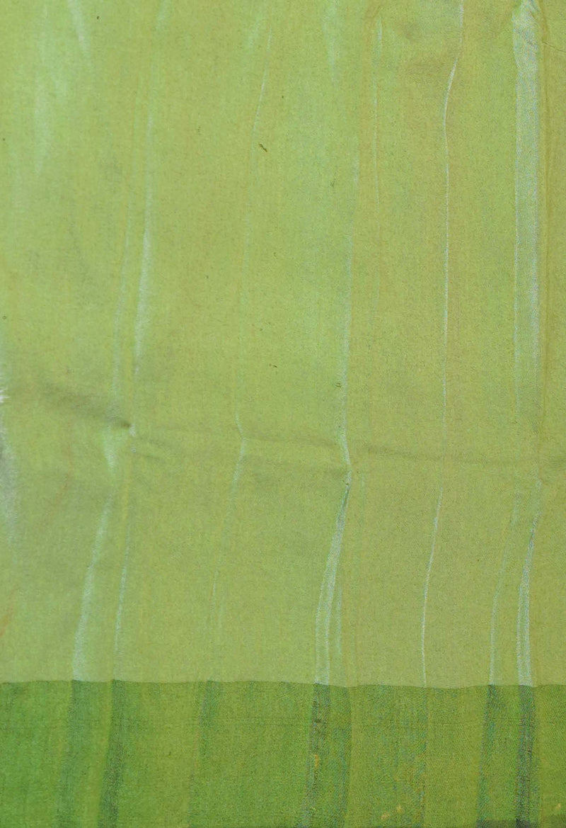 Light Lavender Purple Pure Handloom Hand Block Printed Vidarbha Tussar Silk Saree-UNM74463