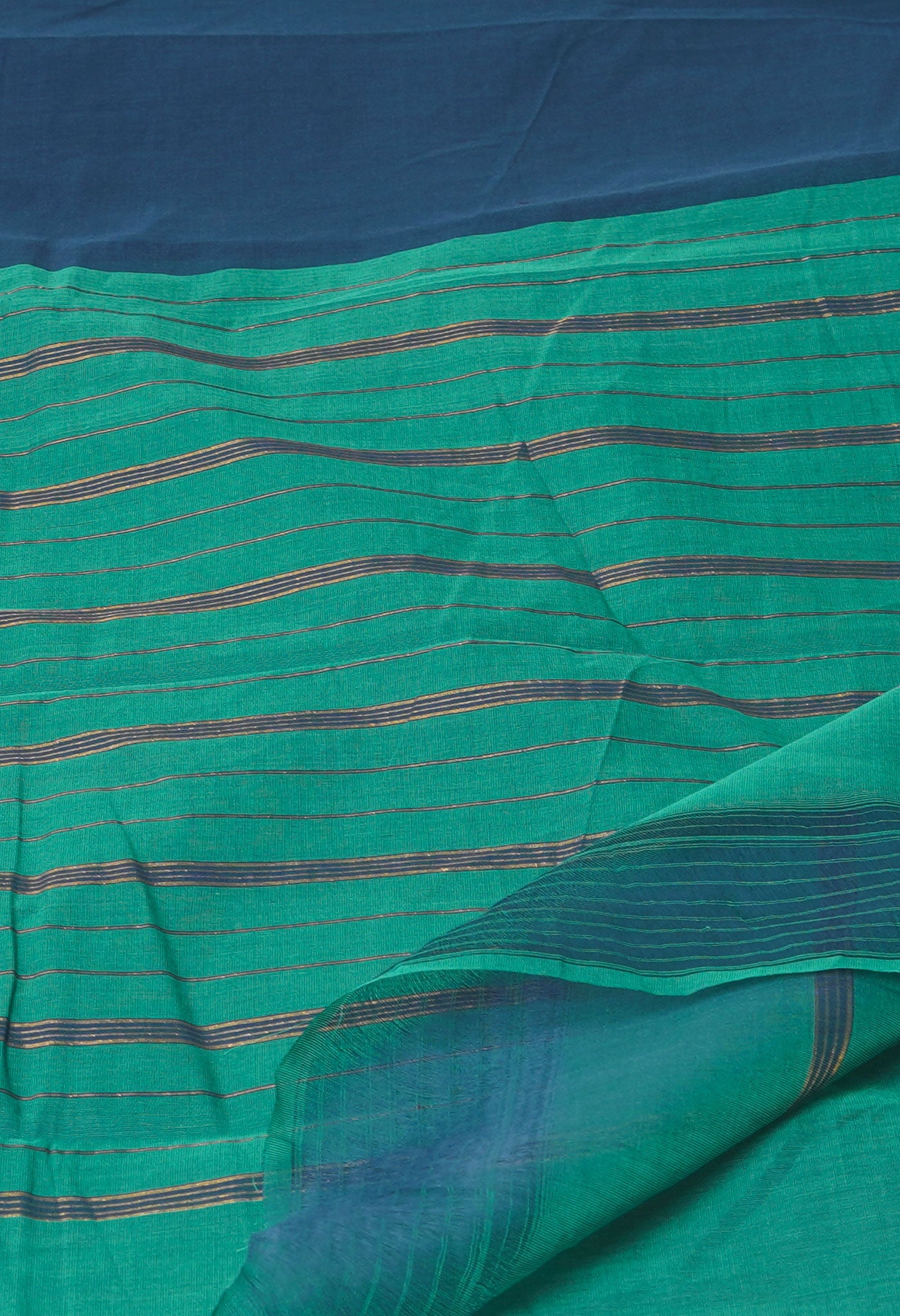 Peacock Blue Pure Handloom Narayanpet Cotton Saree