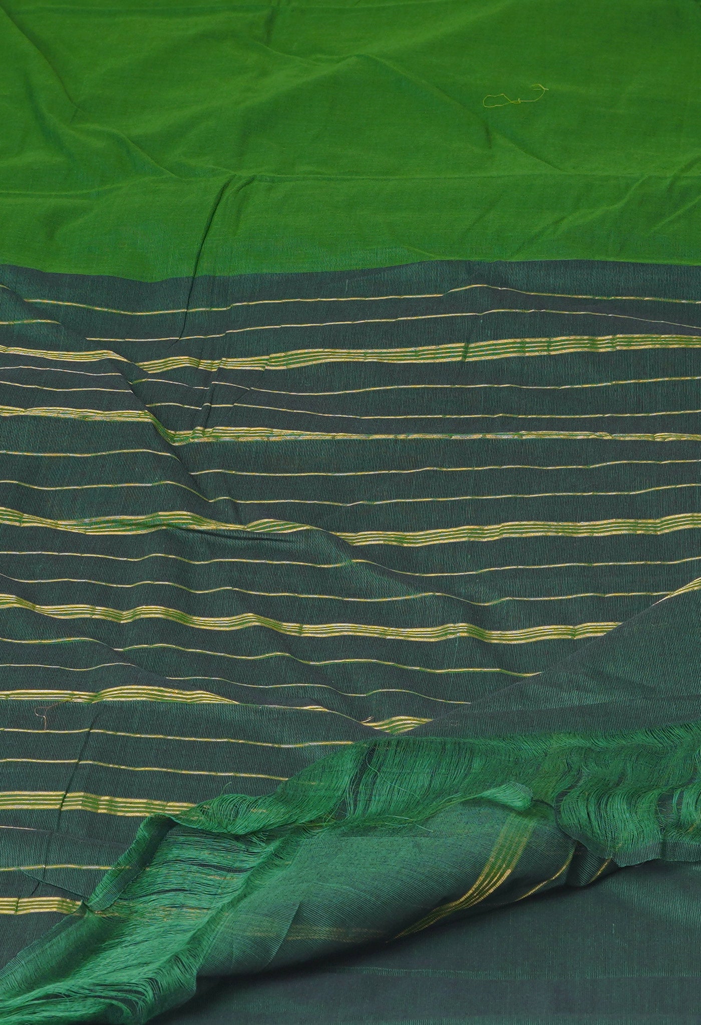 Green Pure Handloom Narayanpet Cotton Saree